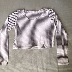 Lovers + Friends crop top long sleeve